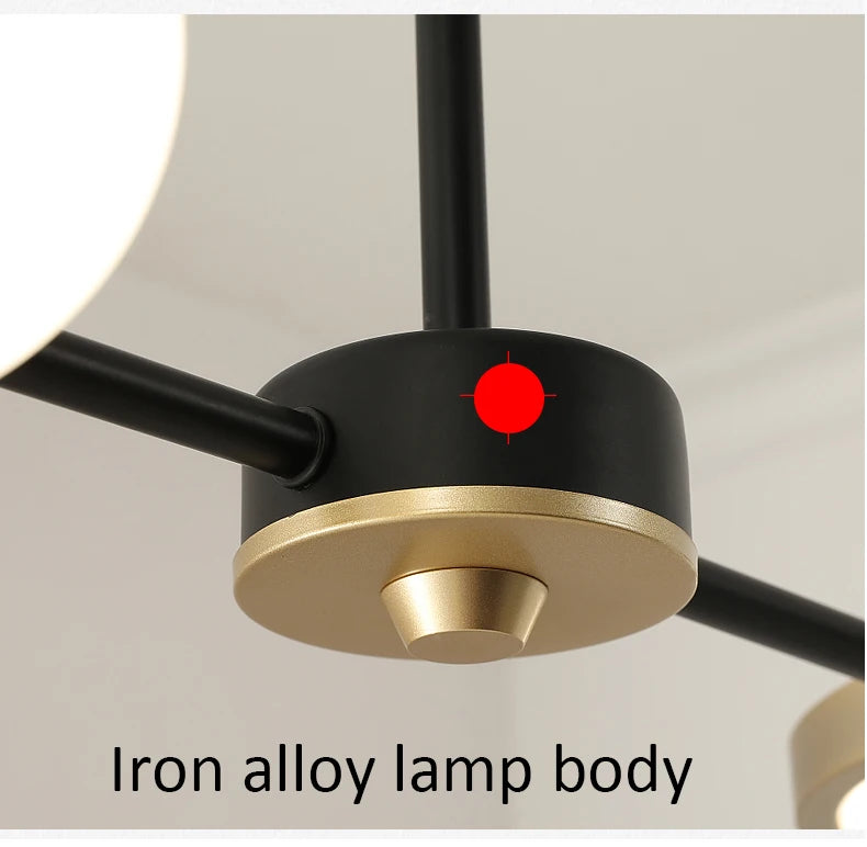 Modern art deco pendant light for Dining Room Decor nordic glass lamp Indoor Hanging Lighting Home Gold living room pendant ligh