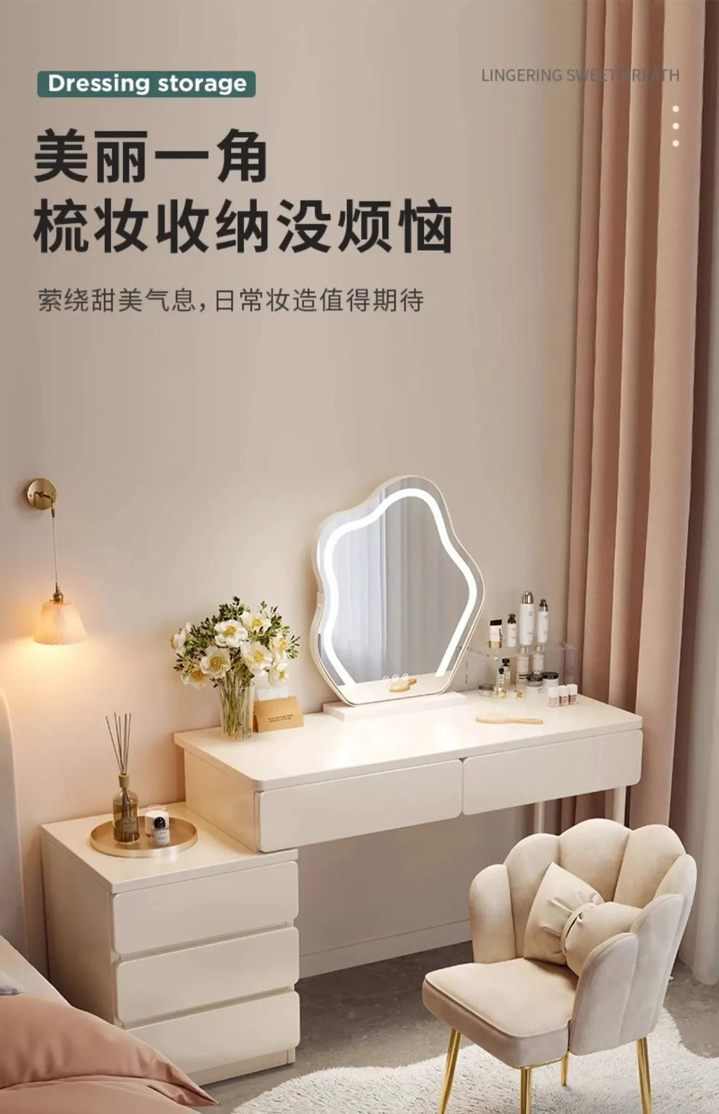 Desk Modern Dressing Table Makeup Jewelry Simple Headdresses Dressing Table Makeup Bedroom Moveis Para Casa Home Furniture