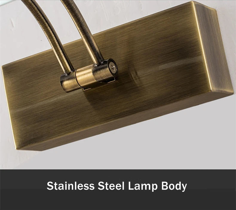 Bathroom Vanity LED Wall Lamp Picture Light Warerproof 40/55/70cm Adjustable Angle Makeup Cabinet Mirror Light Sconce Lighting