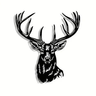 Elegant Deer Metal Wall Art- Halloween and Christmas Abstract Design, Suitable for Home, Office, Cafe, Bar Decoration| Ideal hou