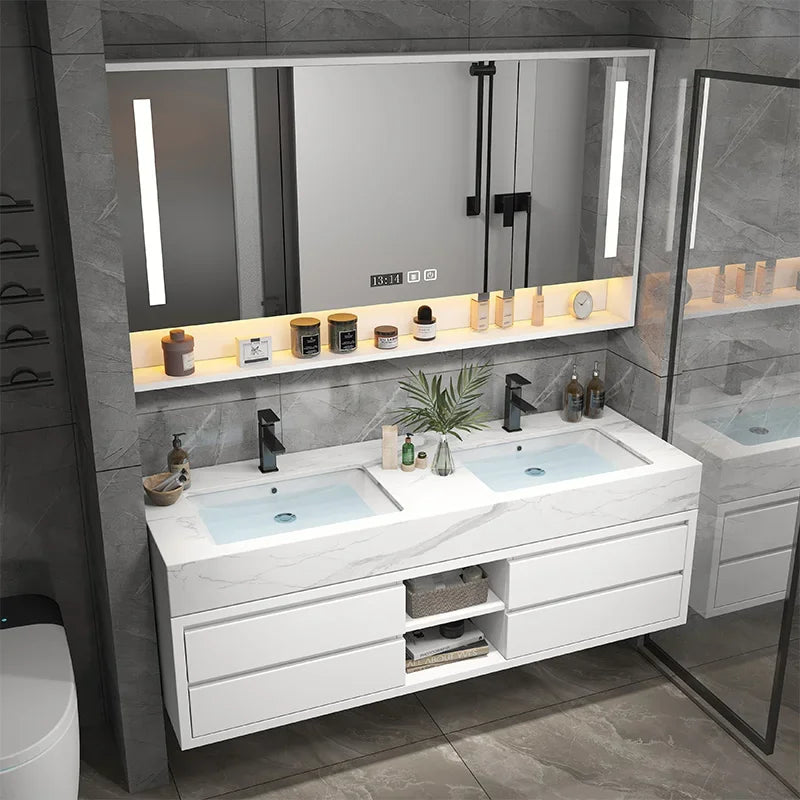 Bathroom Accesories Cabinet Wall Home Accessories Set Luxury Full Furniture Shelfs Sink Cabinet Modern Hovedskapet Bathroom Home