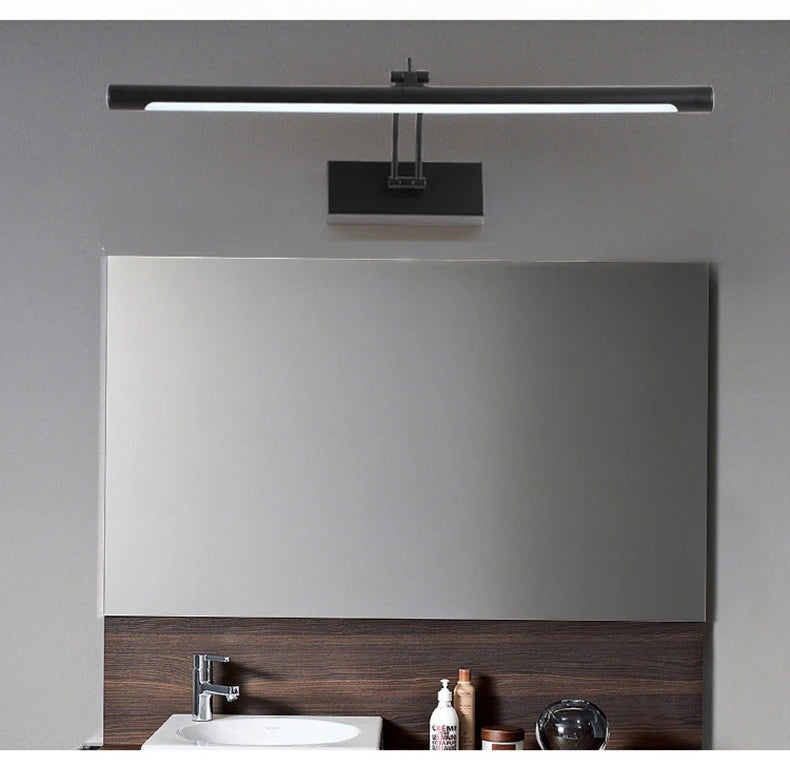 Bathroom Vanity LED Wall Lamp Picture Light Warerproof 40/55/70cm Adjustable Angle Makeup Cabinet Mirror Light Sconce Lighting