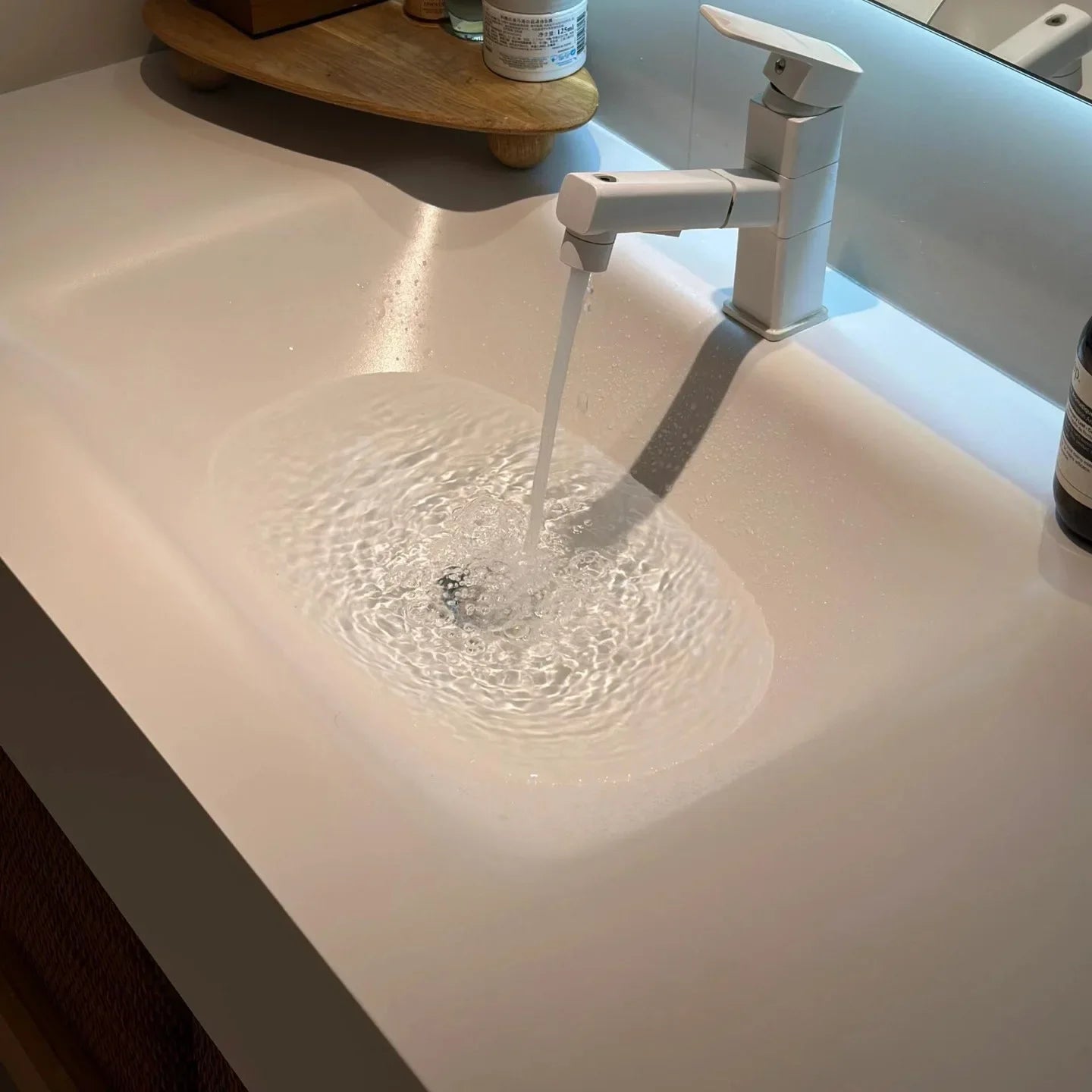 Bathroom Cabinet Slab Hot Bending Integrated Basin Wall-Mounted Bathroom Vanity Wall Hung Storage Vanity Cabinet with Basin