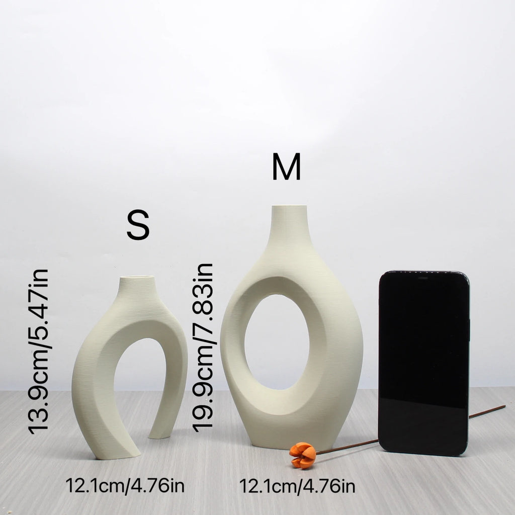 A Set of Bohemian Style Art Vases, Home Decoration Vases, Perfect Choice for Home and Office Decoration, Suitable for Living Room, Bedroom and Wedding Center Furnishings