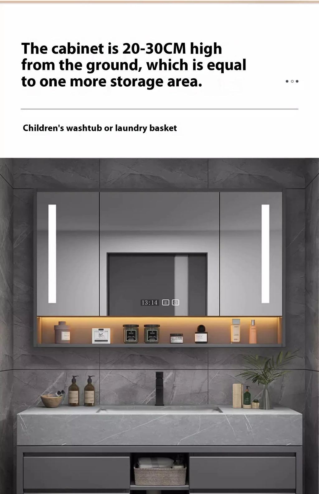 Bathroom Accesories Cabinet Wall Home Accessories Set Luxury Full Furniture Shelfs Sink Cabinet Modern Hovedskapet Bathroom Home