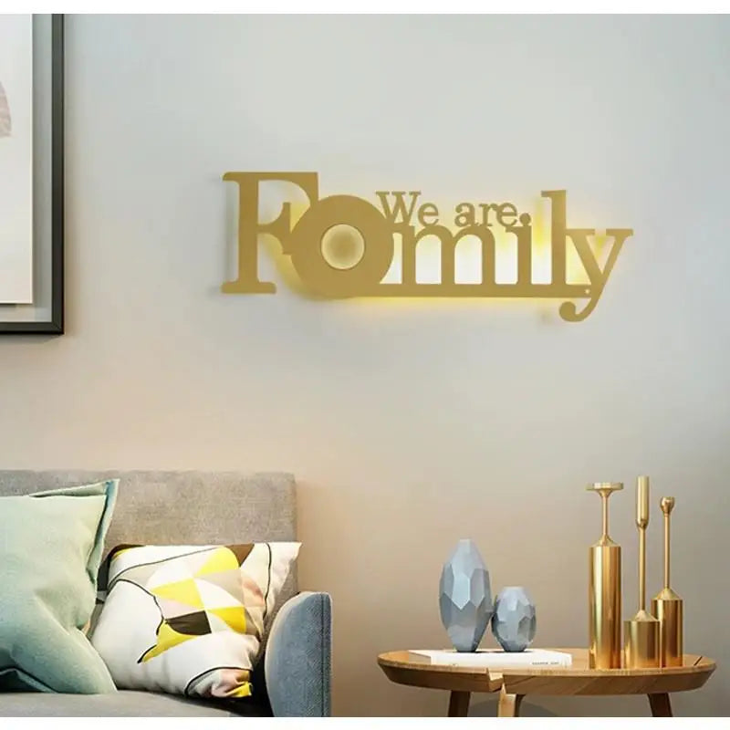 Home deco letter shape LED  Wall Light Children Sconce kid Wall Lamp Nordic Modern Bedroom Bedside Stair Corridor porch Lighting