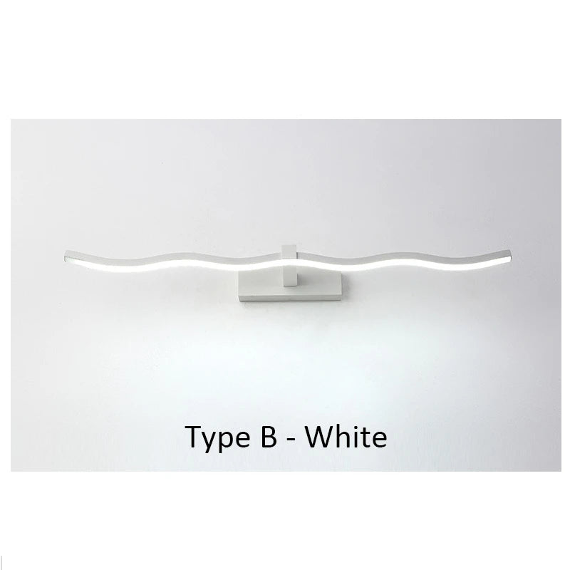 Bathroom LED Wall Lamp Mirror Light Indoor Lighting 40/60/80/100cm Long Strip Light Bedroom Washroom Kitchen Luminaire Lustre