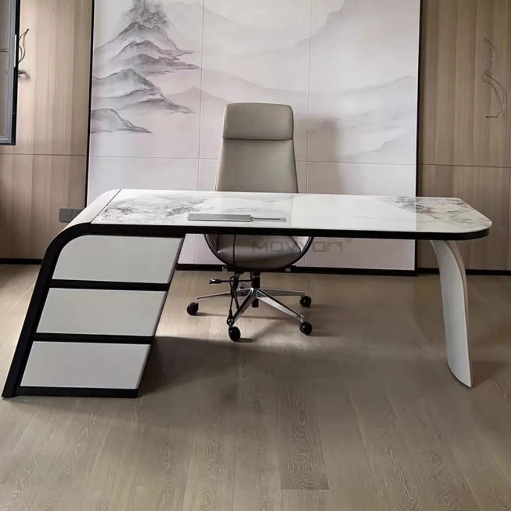 Light Luxury Modern Minimalist Italian Home Office Desk for Home Office