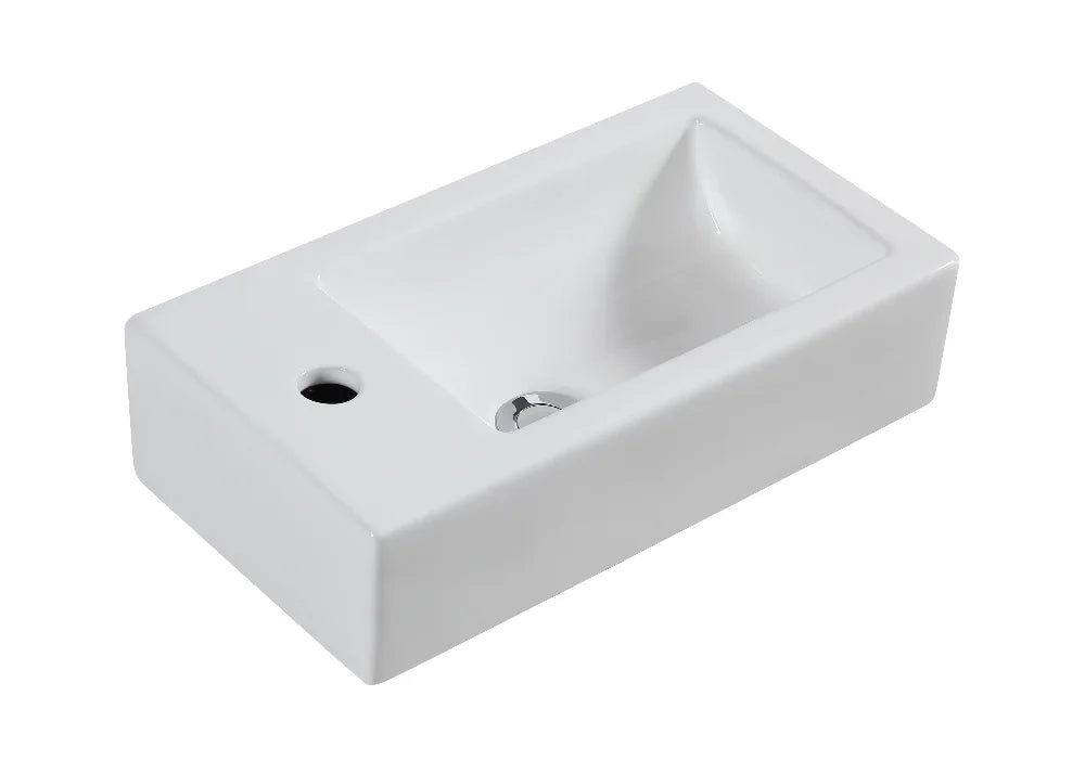 Bathroom Mini Wall-mounted Wash Basin Balcony Ultra-narrow Ceramic Bathroom Sink Family Bedroom Wall-mounted Wash Basin