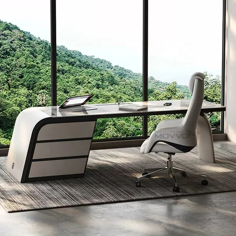 Light Luxury Modern Minimalist Italian Home Office Desk for Home Office