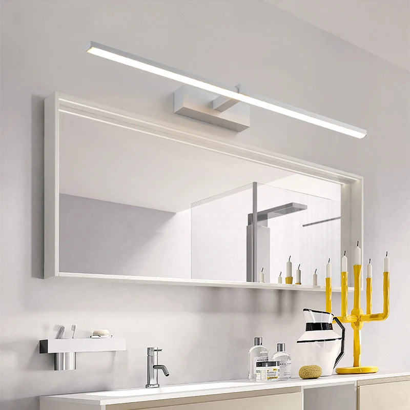 Bathroom LED Wall Lamp Mirror Light Indoor Lighting 40/60/80/100cm Long Strip Light Bedroom Washroom Kitchen Luminaire Lustre