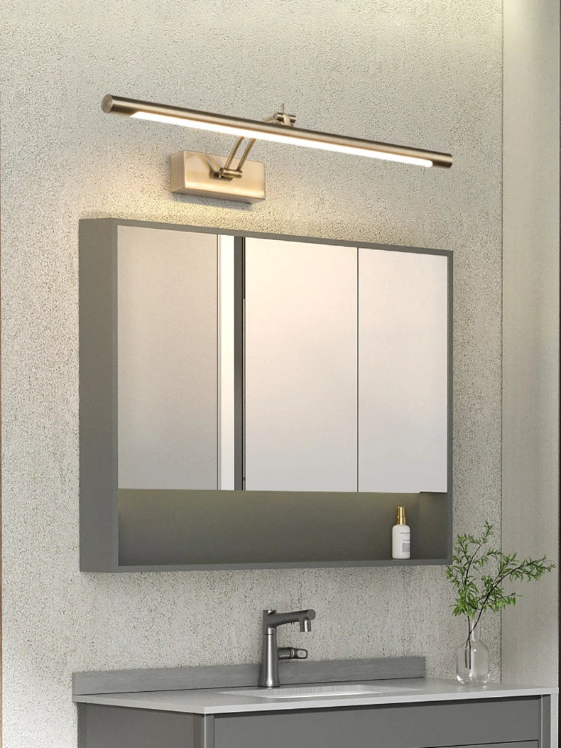 Bathroom Vanity LED Wall Lamp Picture Light Warerproof 40/55/70cm Adjustable Angle Makeup Cabinet Mirror Light Sconce Lighting