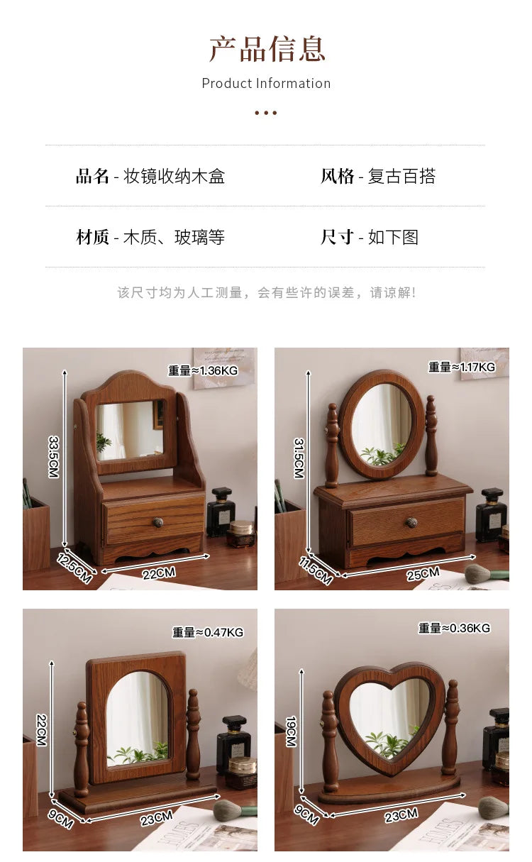 Art Wall Mirror Dressing Aesthetic Vanity Desk Mirror Standing Living Room Espelho Adesivo De Home Decoration Accessories