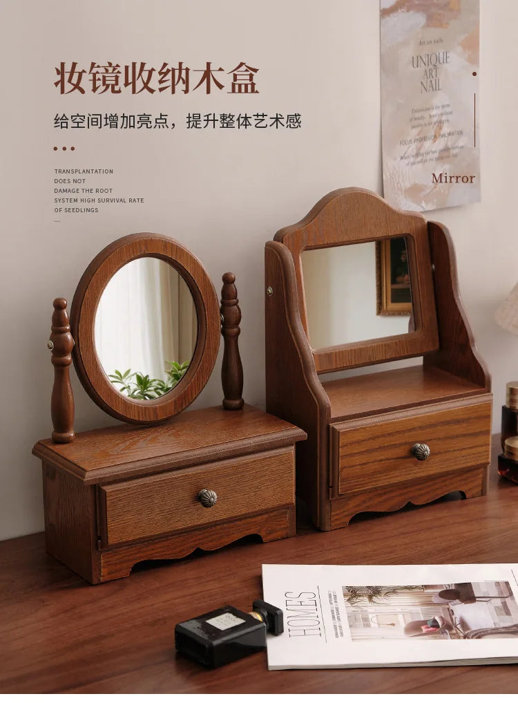 Art Wall Mirror Dressing Aesthetic Vanity Desk Mirror Standing Living Room Espelho Adesivo De Home Decoration Accessories