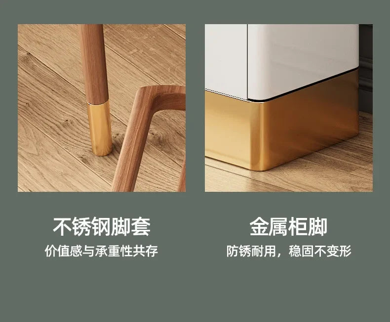 Women Makeup Dressing Table Vanity Desk Angle Bedroom Luxury Corner Hairstyle Dresser Table with Mirror Penteadeira Furniture