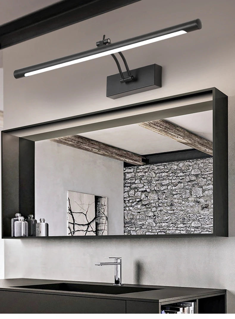 Bathroom Vanity LED Wall Lamp Picture Light Warerproof 40/55/70cm Adjustable Angle Makeup Cabinet Mirror Light Sconce Lighting