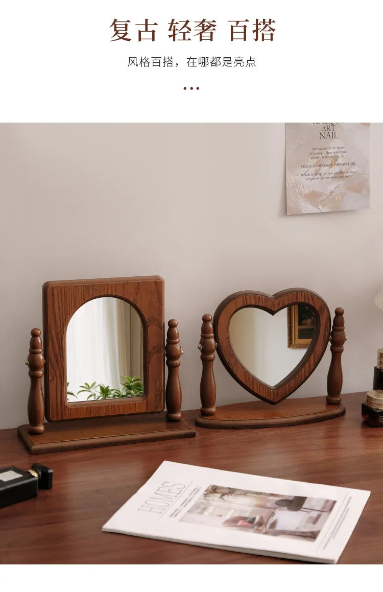 Art Wall Mirror Dressing Aesthetic Vanity Desk Mirror Standing Living Room Espelho Adesivo De Home Decoration Accessories