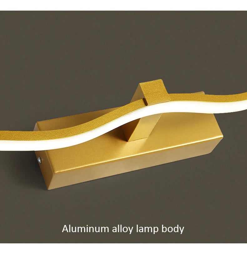 Bathroom LED Wall Lamp Mirror Light Indoor Lighting 40/60/80/100cm Long Strip Light Bedroom Washroom Kitchen Luminaire Lustre