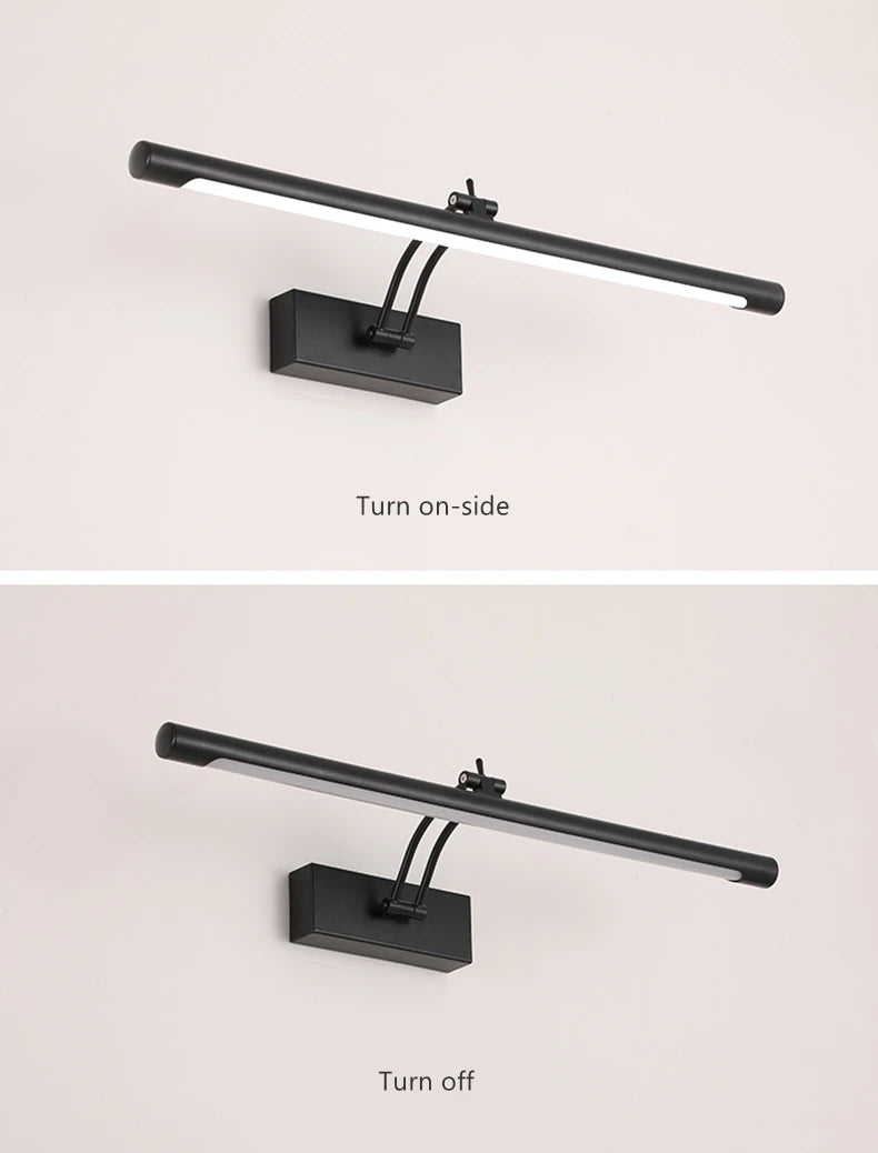 Bathroom Vanity LED Wall Lamp Picture Light Warerproof 40/55/70cm Adjustable Angle Makeup Cabinet Mirror Light Sconce Lighting