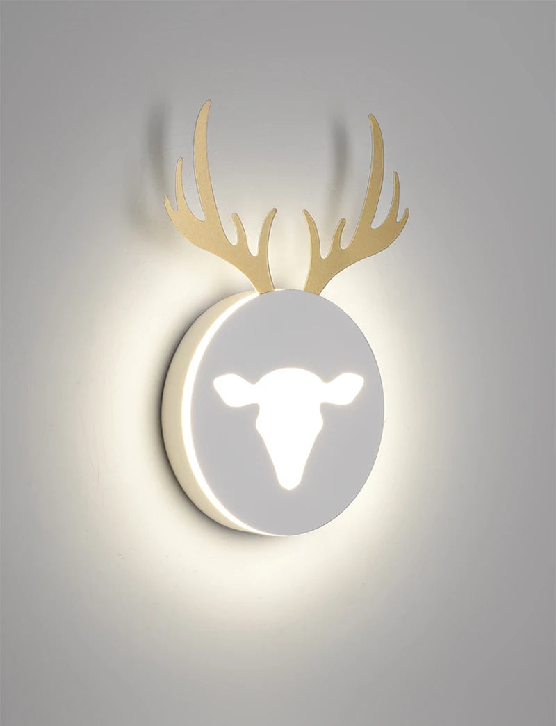 Home deco letter shape LED  Wall Light Children Sconce kid Wall Lamp Nordic Modern Bedroom Bedside Stair Corridor porch Lighting