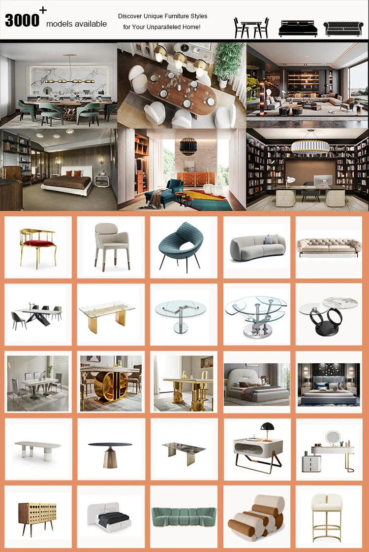 Light Luxury Modern Minimalist Italian Home Office Desk for Home Office