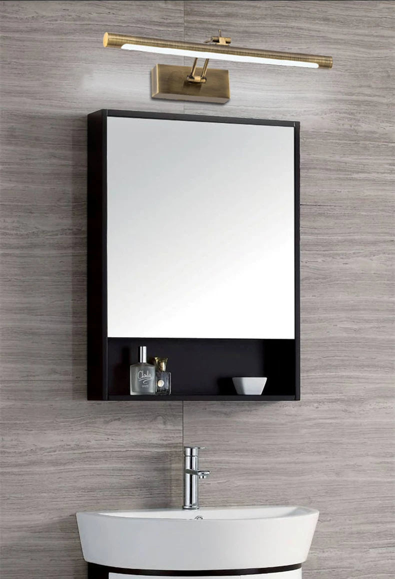 Bathroom Vanity LED Wall Lamp Picture Light Warerproof 40/55/70cm Adjustable Angle Makeup Cabinet Mirror Light Sconce Lighting